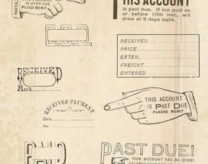 Vintage Office Rubber Stamps Brushes Photoshop brush