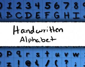 Handwritten Alphabet Brushes Photoshop brush