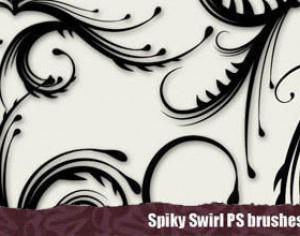 Free Spiky Swirl Photoshop Brushes Photoshop brush