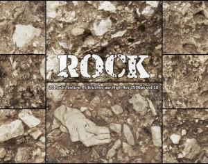 20 Rock Texture PS Brushes abr vol.10 Photoshop brush