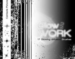 Glow my Work - Glow Brushes pack by Camisole Pictures Photoshop brush