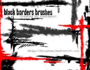 Black Borders brushes Photoshop brush