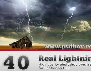 Lightning Bolt Photoshop brush