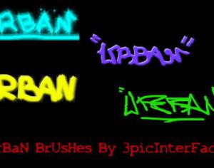 Urban Tag Brushes Pack by 3picInterface Photoshop brush