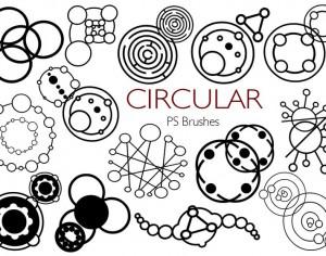 20 Circular PS Brushes abr. Vol.2 Photoshop brush
