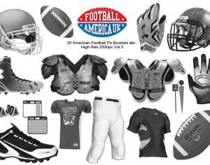 20 American Football Ps Brushes abr.  vol 5 Photoshop brush