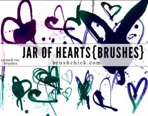 Jar of Hearts Photoshop brush