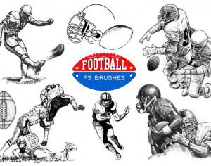 20 Football Ps Brushes abr. vol 7 Photoshop brush