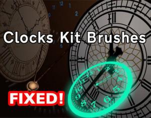 Clocks Kit Brushes Photoshop brush