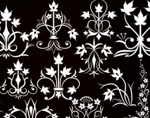 Free Flowers Decorating Brushes and Shapes