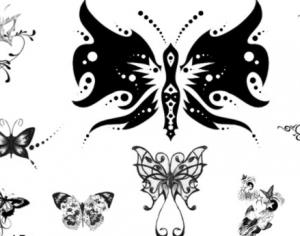 Free Butterfly Brushes Set 3