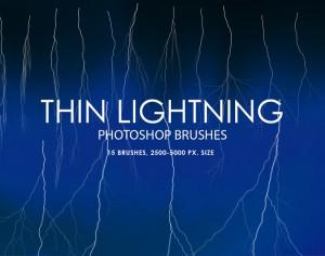 Free Thin Lightning Photoshop Brushes Photoshop brush