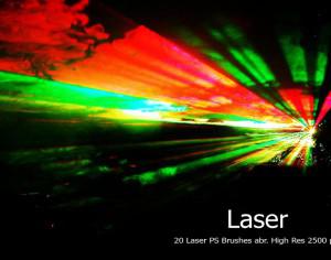 20 Laser PS Brushes abr. vol.1 Photoshop brush
