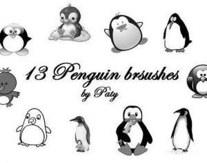 Penguin Brushes Photoshop brush