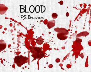 20 Blood Splatter PS Brushes abr vol.3 Photoshop brush