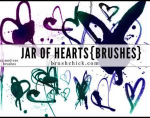 Jar of Hearts Brush Pack Photoshop brush