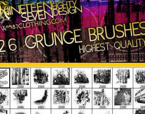6 Stains Brushes - Grunge Photoshop Brushes | BrushLovers.com
