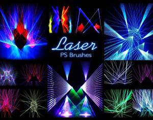 20 Laser Stage PS Brushes abr. vol.13 Photoshop brush