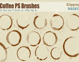 Coffee Stains PS Brushes abr. Photoshop brush