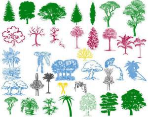 Tree Silhouette Brushes Pack Photoshop brush