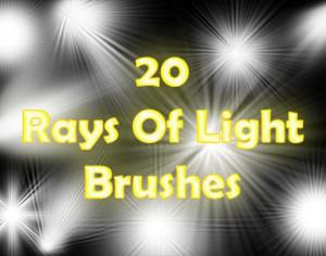 Rays of Light Brushes 2 Photoshop brush