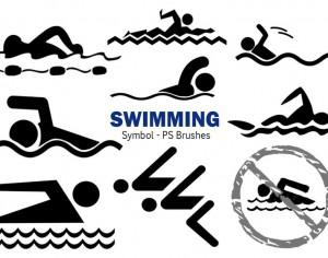 20 Swimming Symbol PS Brushes abr Vol.3 Photoshop brush