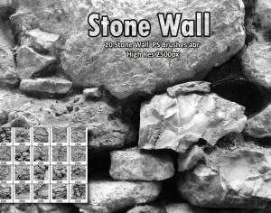 Stone Wall  PS Brushes abr Photoshop brush