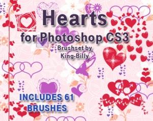 Free Brushes: Hearts | Hearts | Chris Wilts