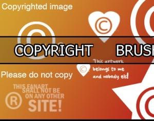 Copyright brush Photoshop brush