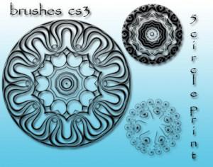 5 free circle brushes Photoshop brush