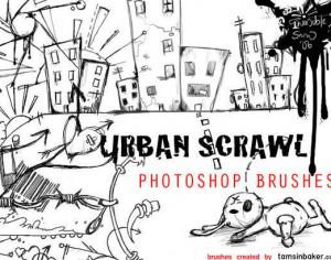 Urban Scrawl Brushes Photoshop brush