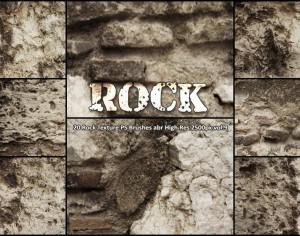 20 Rock Texture PS Brushes abr vol.9 Photoshop brush