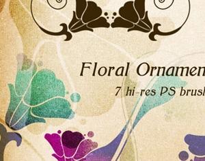 Free Brushes: Floral Ornaments | Flowers | Pehaa.com