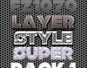 Super pack layer style 1 Photoshop brush