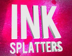 Grungy Ink Splatter Sprays Photoshop brush