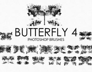 Free Watercolor Butterfly Photoshop Brushes 4 Photoshop brush