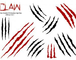 20 Claw Scratch PS Brushes abr. vol.1 Photoshop brush