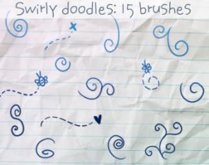 Swirly Doodles Brushes Photoshop brush