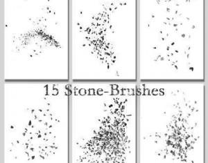 Stone / Pebble Brushes Photoshop brush