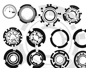 Circular Tech Brushes Photoshop brush