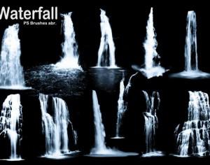 20 Waterfall PS Brushes abr. Vol.3 Photoshop brush