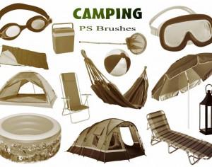 20 Camping PS Brushes abr. Photoshop brush