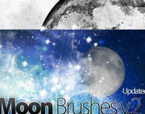 Moon, Stars, Sky Dust and More Photoshop brush