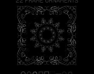 9 Frame Ornaments Photoshop brush