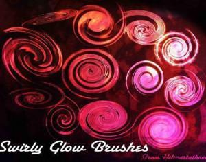Swirly Glow Brushes Photoshop brush