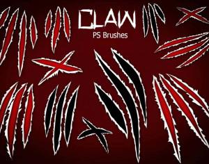20 Claw Scratch PS Brushes abr. vol.8 Photoshop brush
