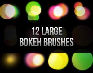 12 Large Bokeh Brushes Photoshop brush