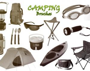 20 Camping PS Brushes abr. High Res. Photoshop brush