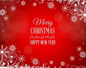 Christmas background with typography Photoshop brush