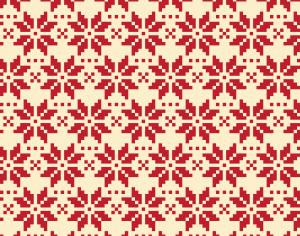 Christmas pattern with snowflakes Photoshop brush